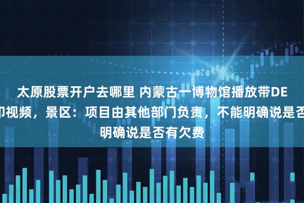 太原股票开户去哪里 内蒙古一博物馆播放带DEMO水印视频，景区：项目由其他部门负责，不能明确说是否有欠费
